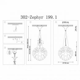 Подвесной светильник Lucia Tucci Zephyr 199.1 D720 Alluminio  - 2 купить